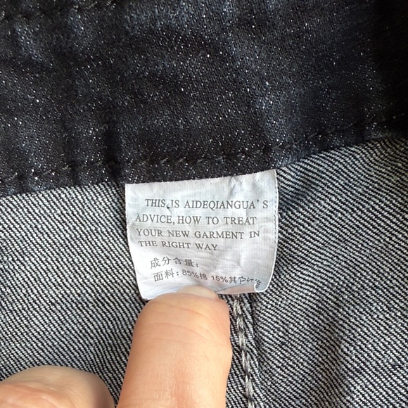 Women's Dark Blue Denim Google Overalls - Picture 2 of 8